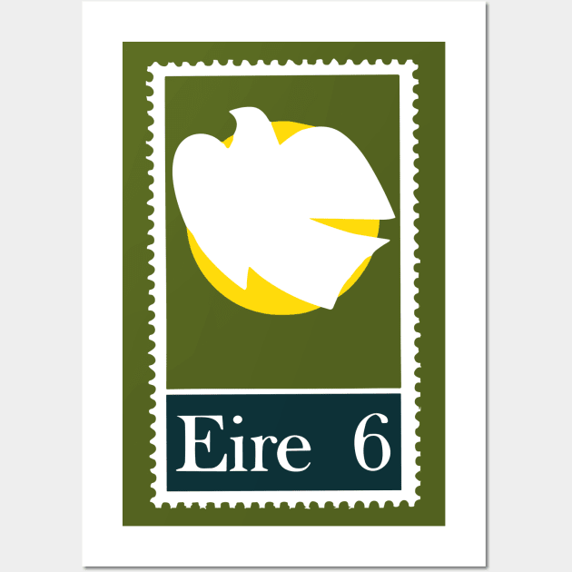 Eire 6 Postage Stamp Wall Art by feck!